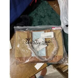 NWT Thirty One Little Dreamer Diamond Straw Bag